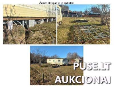 Žemės sklypo 3/16 dalis Vilniaus rajone, Akmeniškių k., Azalijų g. 62, pradinė kaina 1040 EUR