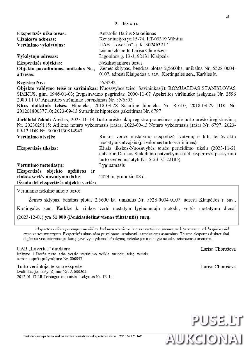 Žemės sklypas Sklypai Karklė, Kretingalės sen., Klaipėdos r. sav. 3