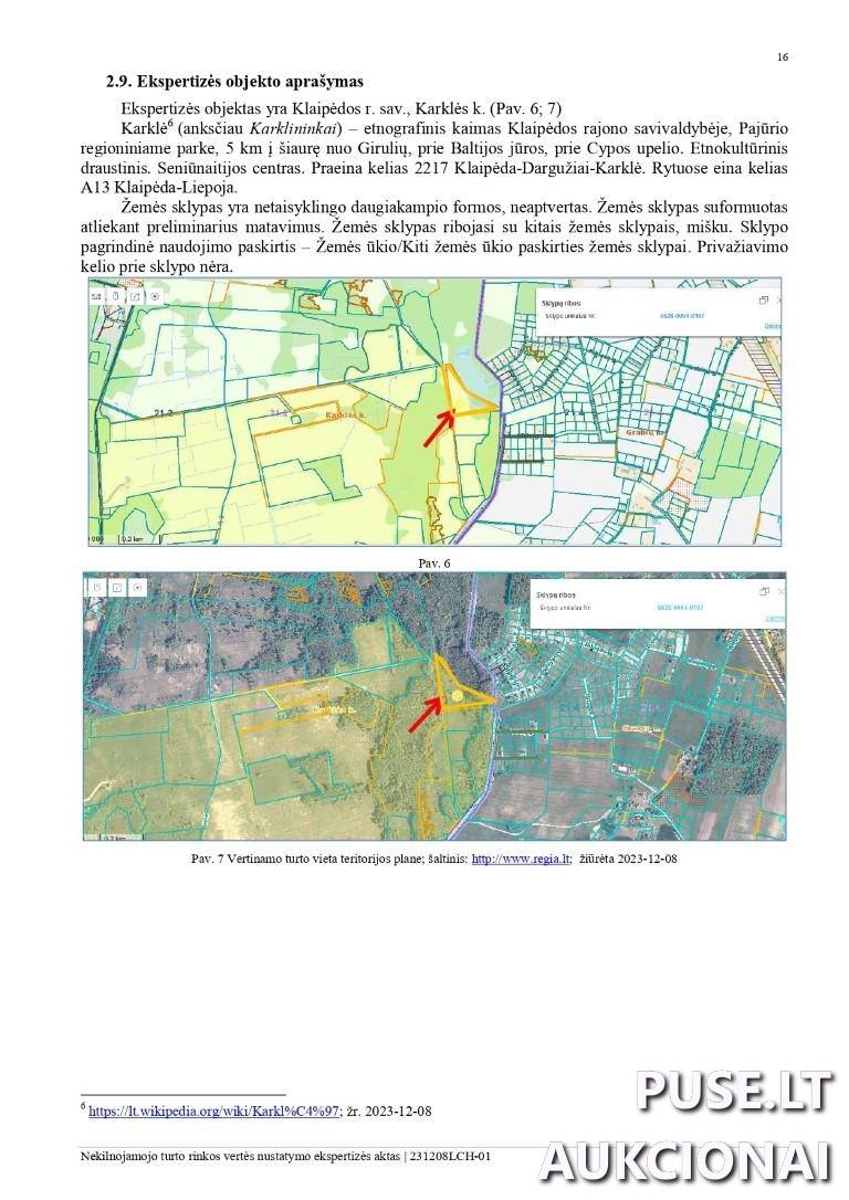 Žemės sklypas Sklypai Karklė, Kretingalės sen., Klaipėdos r. sav. 5