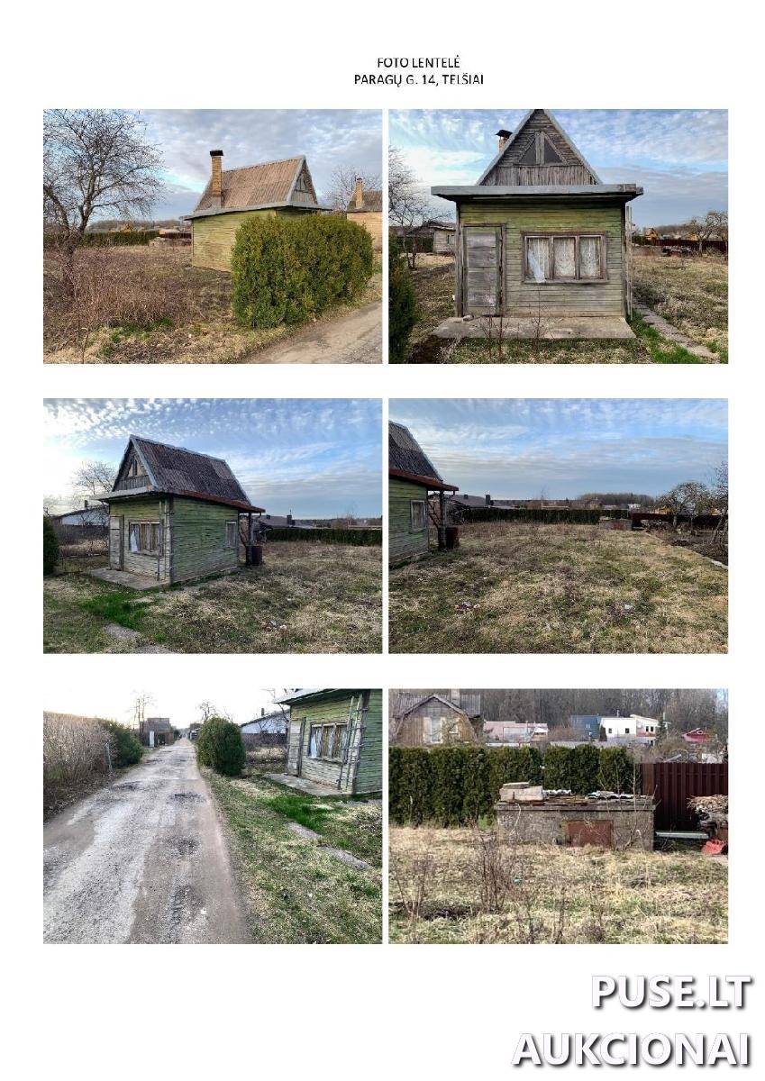 Žemės sklypas Sklypai Paragų g. 14, 87427 Telšiai, Telšių miesto sen., Telšių r. sav. 1
