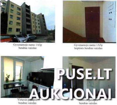 Dviejų kambarių butas Alytuje, Likiškėlių g. 1, su rūsiu, pradinė kaina 38560 EUR