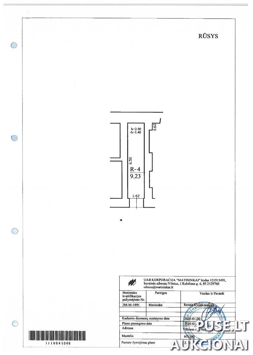 Negyvenamoji patalpa Patalpos/Butai Aušros Vartų g. 16C, 02101 Vilnius, Vilniaus m. sav. 1