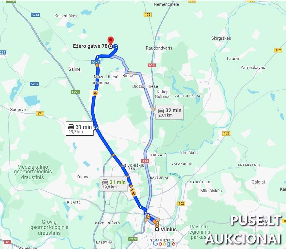 Žemės sklypas Sklypai Ežero g. 78, 14256 Žudiškės, Riešės sen., Vilniaus r. sav. 1
