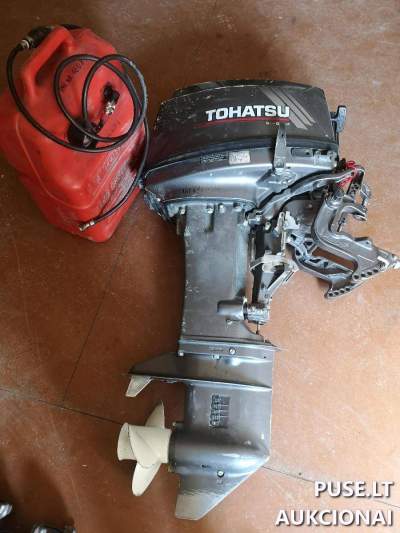 Variklis TOHATSU M25C3S benzininis 2005 m. aukcionas Panevėžyje pradinė kaina 300 EUR