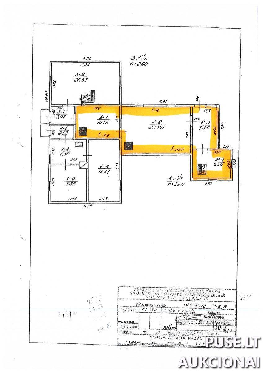 Butas Patalpos/Butai Gardino g. 12, 02104 Vilnius, Vilniaus m. sav. 1