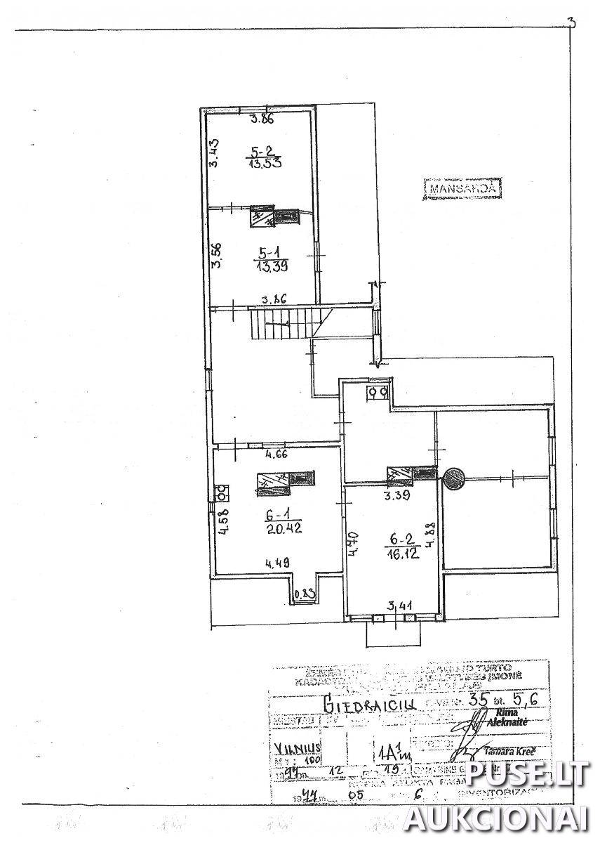 Butas Patalpos/Butai Giedraičių g. 35, 09301 Vilnius, Vilniaus m. sav. 1