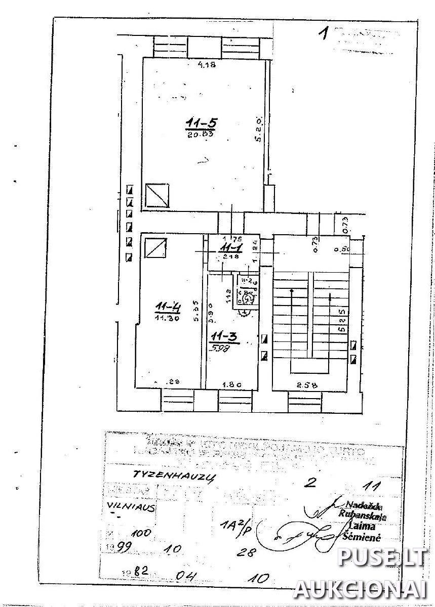 Butas Patalpos/Butai Tyzenhauzų g. 2, 02109 Vilnius, Vilniaus m. sav. 1