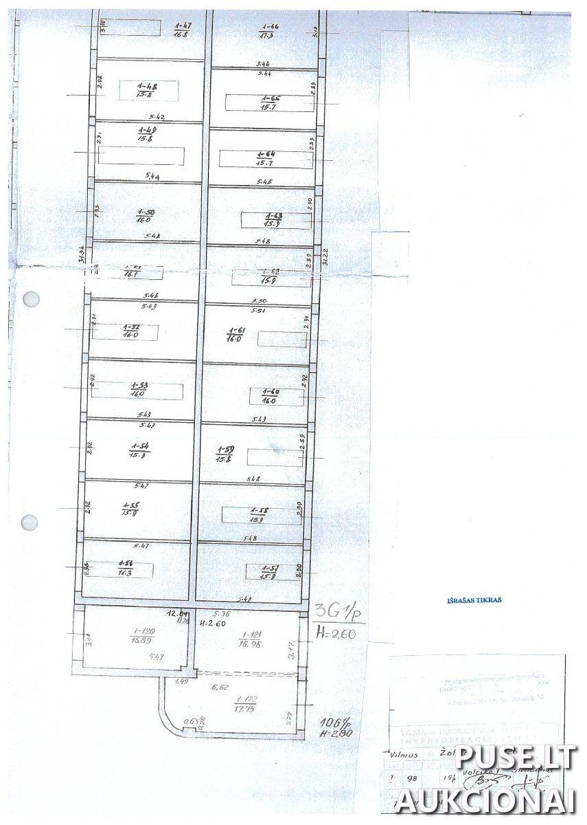 Garažas Patalpos/Butai Žolyno g. 26, 10209 Vilnius, Vilniaus m. sav. 9