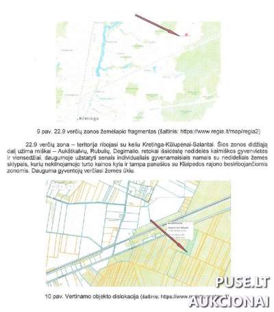 Parduodama 5200/41000 dalis žemės ūkio sklypo Kretingos rajone, Voveraičių kaime, nuo 7280 EUR