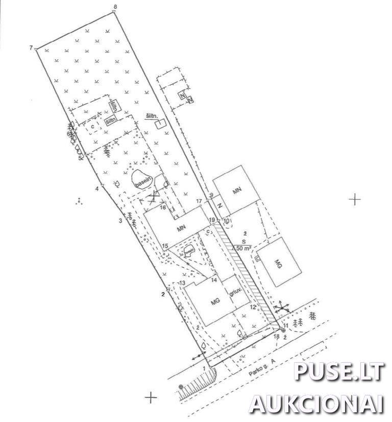 Gyvenamasis namas Pastatai Parko g. 4A, 96350 Priekulė, Priekulės sen., Klaipėdos r. sav. 1