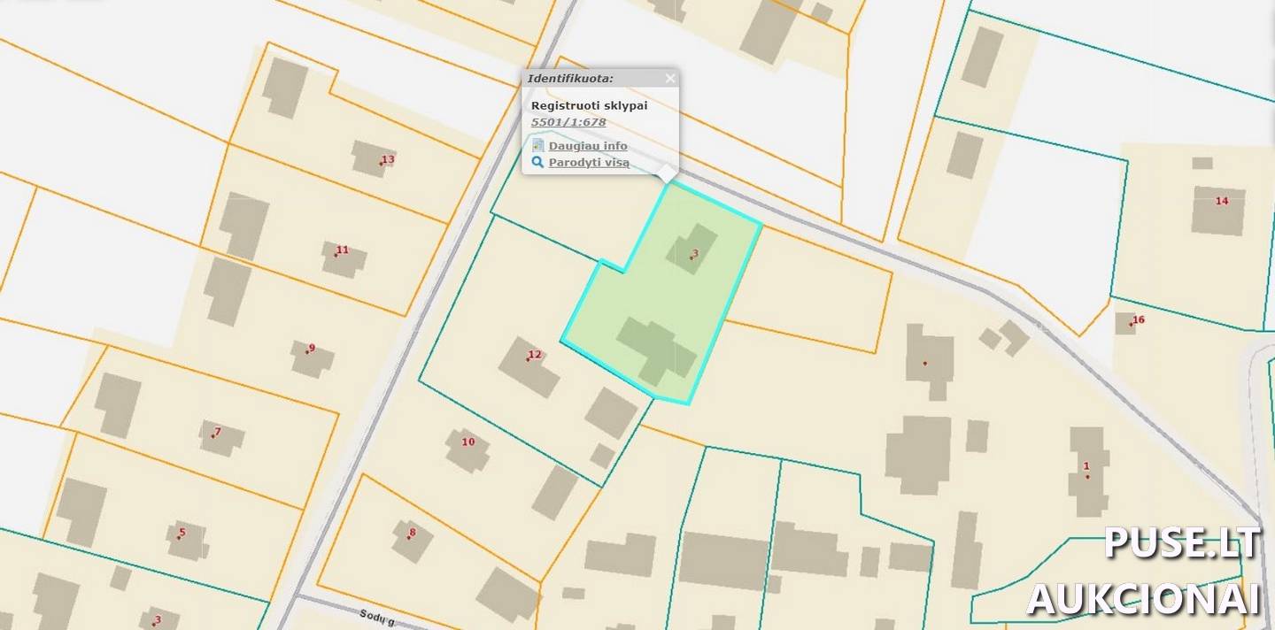 Žemės sklypas Sklypai Liepos g. 3, 96304 Žadeikiai, Endriejavo sen., Klaipėdos r. sav. 2