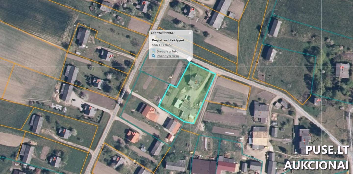 Žemės sklypas Sklypai Liepos g. 3, 96304 Žadeikiai, Endriejavo sen., Klaipėdos r. sav. 3