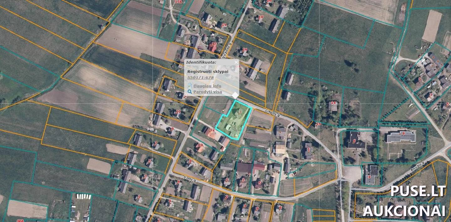 Žemės sklypas Sklypai Liepos g. 3, 96304 Žadeikiai, Endriejavo sen., Klaipėdos r. sav. 4