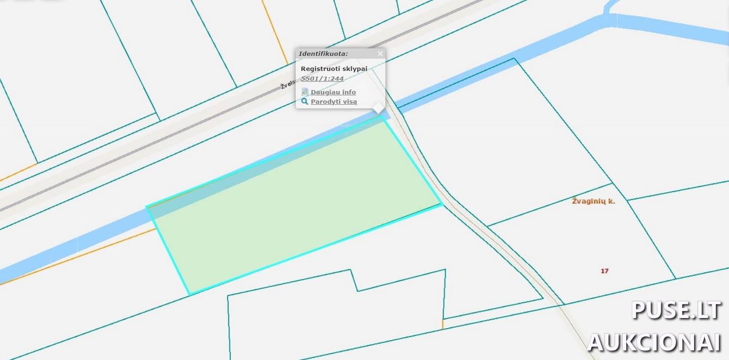 Žemės sklypas Sklypai Žvaginiai, Endriejavo sen., Klaipėdos r. sav. 2