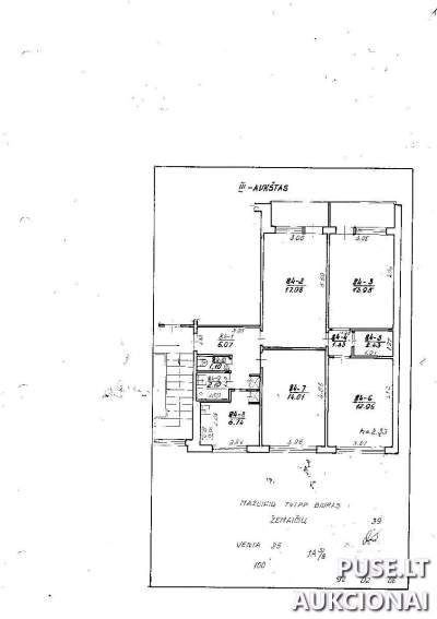 4 kambarių butas Akmenės rajone, Ventoje, 77.77 kv.m su rūsiu, pradinė kaina 3600 EUR