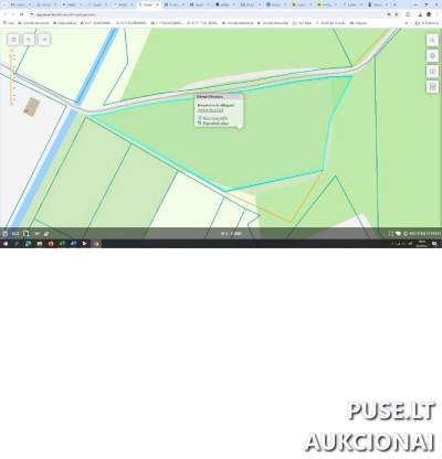 Žemės sklypo nuomos teisė Trakų rajone, Mamavio kaime, 1.4391 ha, pradinė kaina 720 EUR