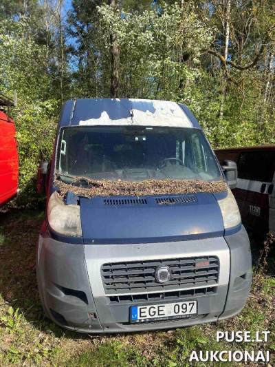 Autobusas Fiat Ducato 2008 m. parduodamas aukcione Vilniuje pradine kaina 500 EUR
