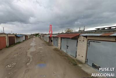 Garažas Plungėje J. Tumo-Vaižganto g. 110A 1/2 dalis 1800 EUR aukcionas