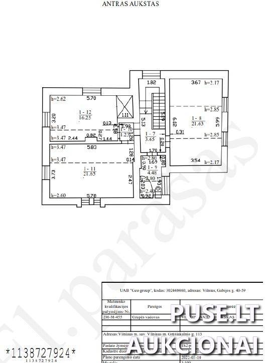 Žemės sklypas Sklypai Grūšiakalnio g. 113, 08453 Vilnius, Vilniaus m. sav. 9