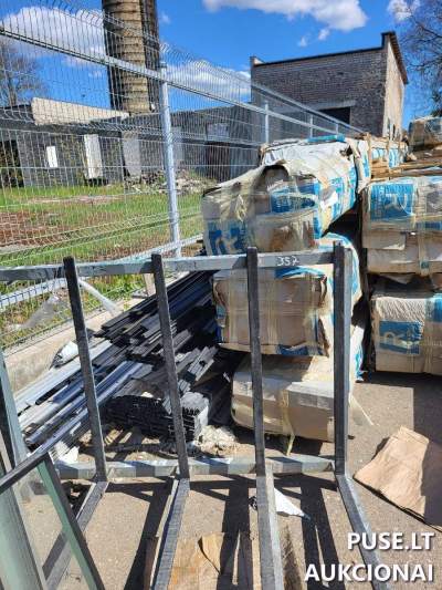 Statybinių medžiagų (aliuminio detalių) aukcionas nuo 5146 EUR, UAB "LANGVILA" bankroto procedūroje