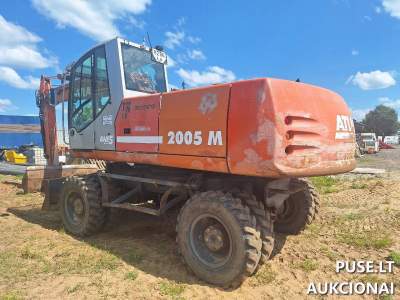 Parduodamas ATLAS 2005 ratinis ekskavatorius Palėgiuose, Vilniaus r., pradinė kaina 7800 EUR
