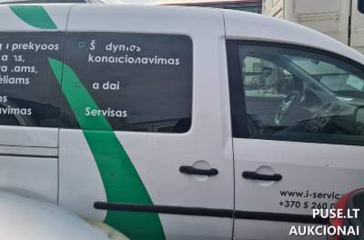 Lengvasis automobilis VW Caddy 2012 m. dyzelinas Vilniuje, pradinė kaina 1920 EUR