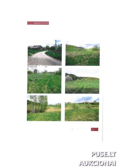Žemės ūkio paskirties sklypas Trakų rajone, Miciūnų kaime, pradinė kaina 2560 EUR