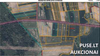 1.08 ha žemės ūkio paskirties sklypas Šiaulių r. sav. Pastruikiškėse už 3696 EUR