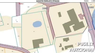 Žemės ūkio paskirties sklypas Šiaulių r. sav. Raudėnų k. 0.12 ha pradinė kaina 408 EUR