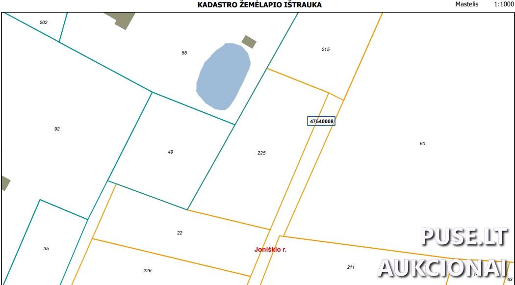 Žemės sklypas Sklypai Vakzalas, Kriukų sen., Joniškio r. sav. 1