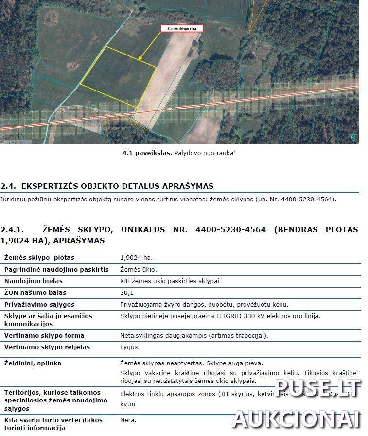 Žemės sklypas Sklypai Pieliai, Degaičių sen., Telšių r. sav. 1