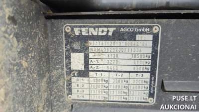 Traktorius FENDT 516 VARIO parduodamas aukcione pradine kaina 76020 EUR