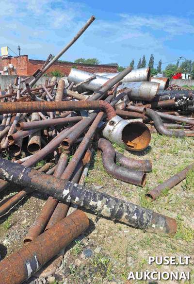 Juodojo metalo laužo (50 tonų) aukcionas Klaipėdoje, pradinė kaina 12500 EUR