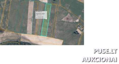 Žemės ūkio paskirties sklypas Telšių rajone, Rainių kaime, 2400 EUR pradinė kaina