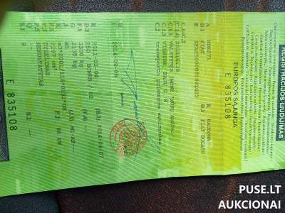 Keleivinis automobilis Fiat Ducato 2011 m. parduodamas viešame aukcione Marijampolėje, pradinė kaina 6040 EUR