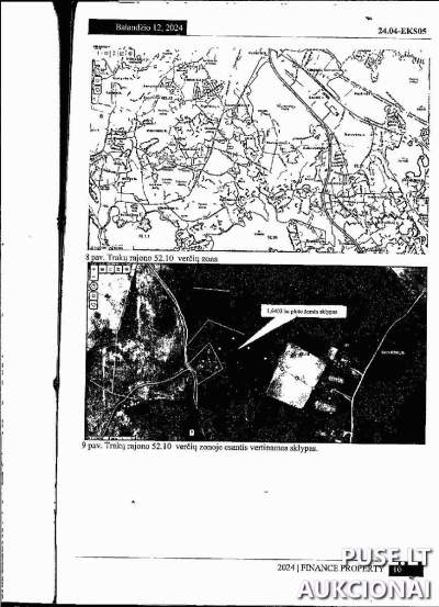 1.64 ha žemės ūkio sklypas Trakų rajone, Padvariškių kaime, pradinė kaina 5120 EUR