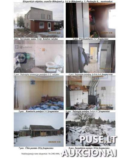 Ūkinis pastatas Kėdainių rajone, Pauslajos kaime, 60 kv.m, pradinė kaina 2696 EUR