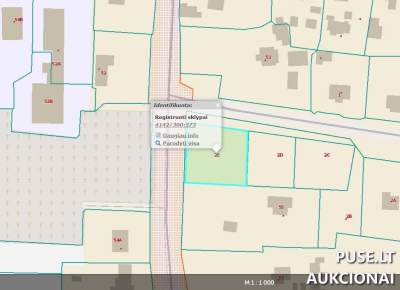 Žemės sklypas komercinei veiklai Vilniaus r. Grigaičių k. su 1/2 dalimi už 8000 EUR