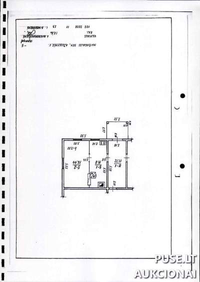 1 Kambario Butas Vilniaus Rajone, Ąžuolynės g. 7-5, 11340 EUR pradinė kaina