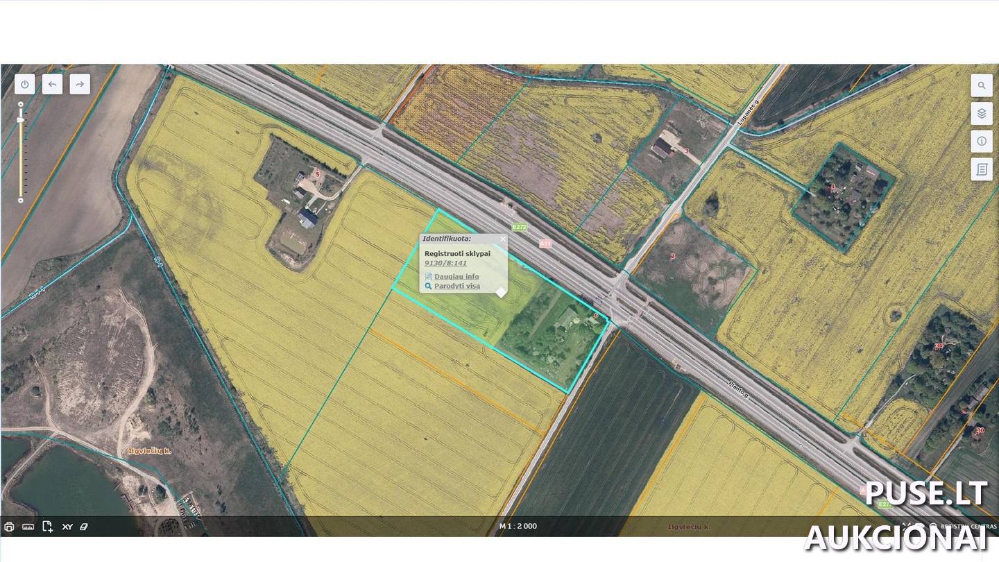 Žemės sklypas Sklypai Ilgviečiai 6, 80262, Kužių sen., Šiaulių r. sav. 1