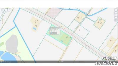 1/3 dalis žemės sklypo Šiaulių r. Ilgviečių kaime 2746 EUR pradinė kaina