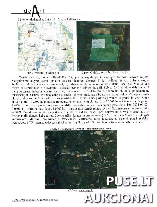 Žemės sklypas Sklypai Šadžiūnai, Lazdijų sen., Lazdijų r. sav. 2