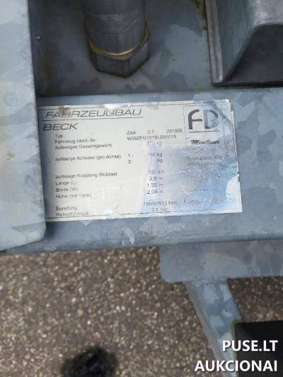 Parduodama mobilioji aviacinio kuro cisterna BECK 3500 EUR Palangos oro uoste