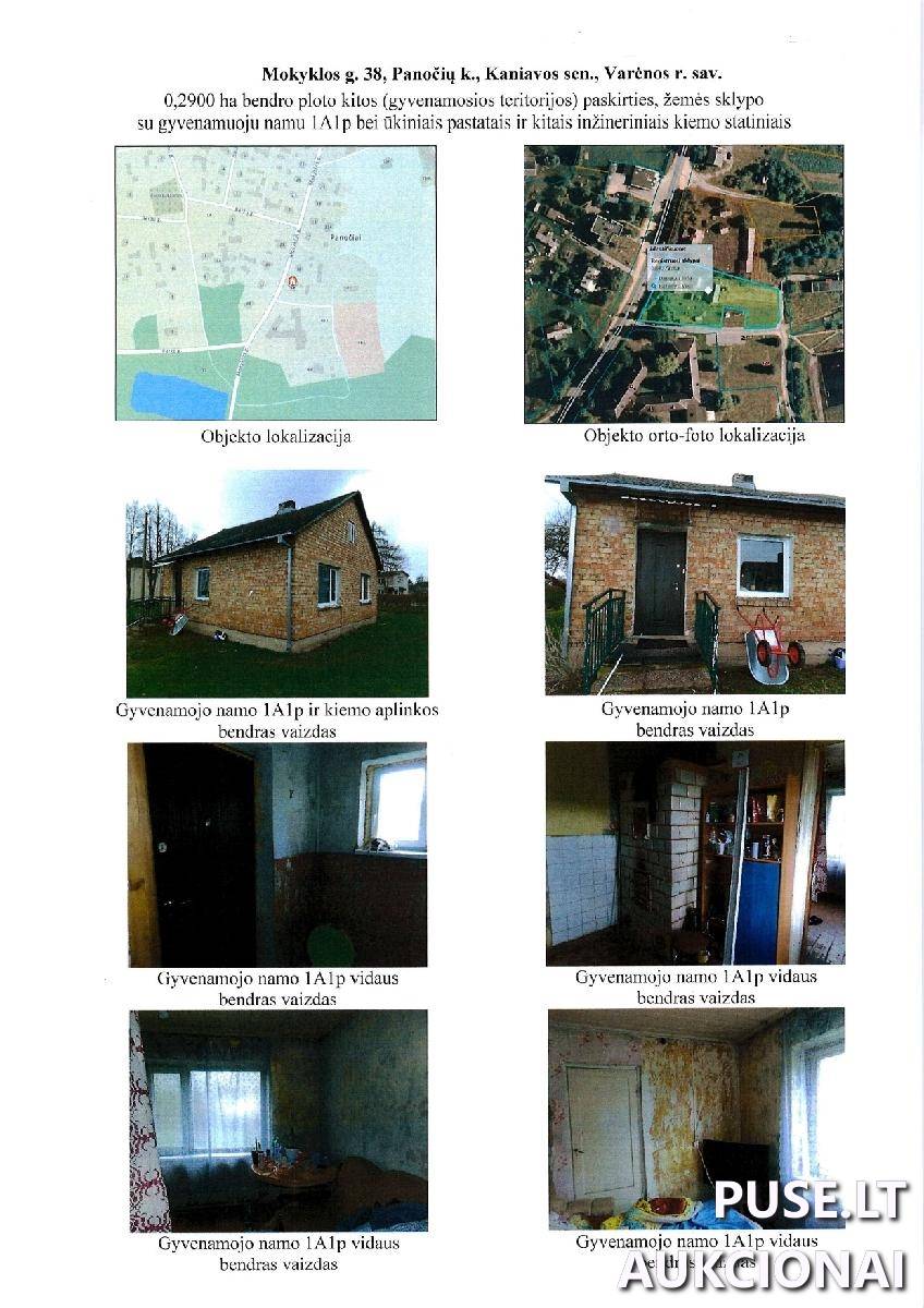 Žemės sklypas Sklypai Mokyklos g. 38, 65242 Panočiai, Kaniavos sen., Varėnos r. sav. 2