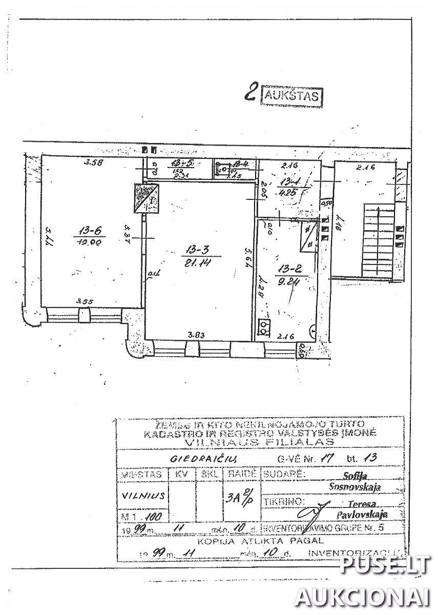 Butas Patalpos/Butai Giedraičių g. 17, 09301 Vilnius, Vilniaus m. sav. 1