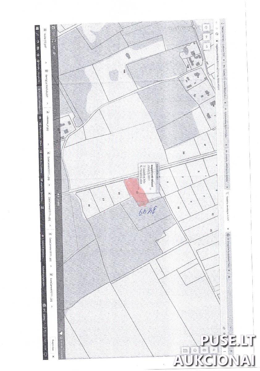 Žemės sklypas Sklypai Sukilėlių g. 13, 21169 Mamavys, Paluknio sen., Trakų r. sav. 1