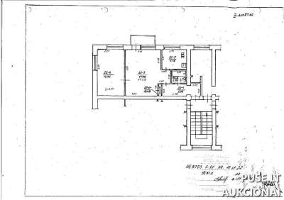2 kambarių buto dalis Akmenės rajone, Ventoje, 640 EUR pradinė kaina