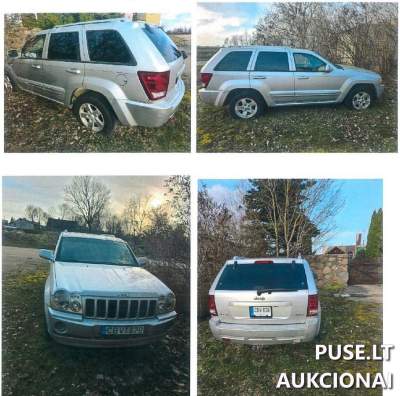 Keleivinis automobilis JEEP GRAND CHEROKEE 2005 m. parduodamas aukcione pradine kaina 1020 EUR