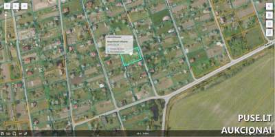 Žemės sklypas Akmenės mieste, Sporto g. 8, parduodamas aukcione už 2200 EUR