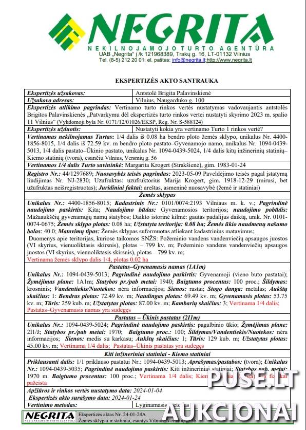 Gyvenamas namas Pastatai Versmių g. 56, 11302 Vilnius, Vilniaus m. sav. 2